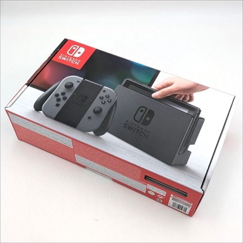 Nintendo Switch - Gray - Konsol - 2017 Model - Komplet I Æske - SNR XAJ40000905356 (B Grade) (Genbrug)